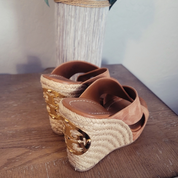 Tory Burch Espradille Wedges Size 7 - Picture 3 of 10